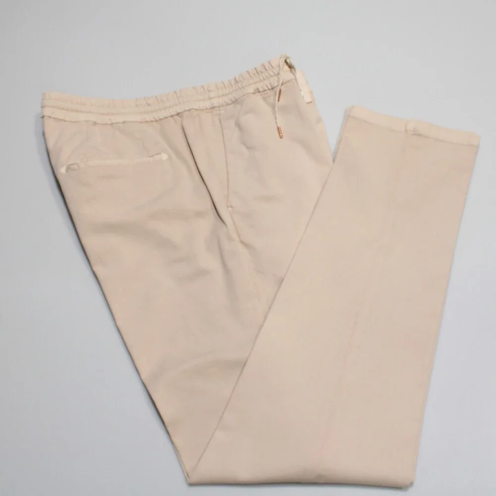 Fradi NWT Casual Pleated Jogger Pants Size 38 US in Beige Cotton Blend